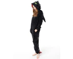 Costume Bay Adult Black Dragon Onesie Kigirumi Costume Animal Pajamas