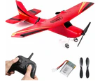 Upgraded Version RC Airplane, RC Plane Ready to Fly, 2.4GHz Remote Control Airplane, Easy to Fly RC Glider for Kids & Beginners (Red)