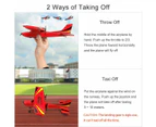 Upgraded Version RC Airplane, RC Plane Ready to Fly, 2.4GHz Remote Control Airplane, Easy to Fly RC Glider for Kids & Beginners (Red)