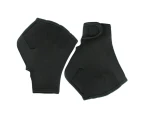 1 Pair Of Webbed Swimming Gloves Aquatic Traning Fit Paddles Water Resistance Diving Hand Web - Black