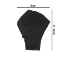 1 Pair Of Webbed Swimming Gloves Aquatic Traning Fit Paddles Water Resistance Diving Hand Web - Black