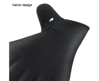 1 Pair Of Webbed Swimming Gloves Aquatic Traning Fit Paddles Water Resistance Diving Hand Web - Black