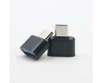Bluebird Mini Mobile Phone Type-C Male to USB Female OTG Adapter Converter Connector-Black