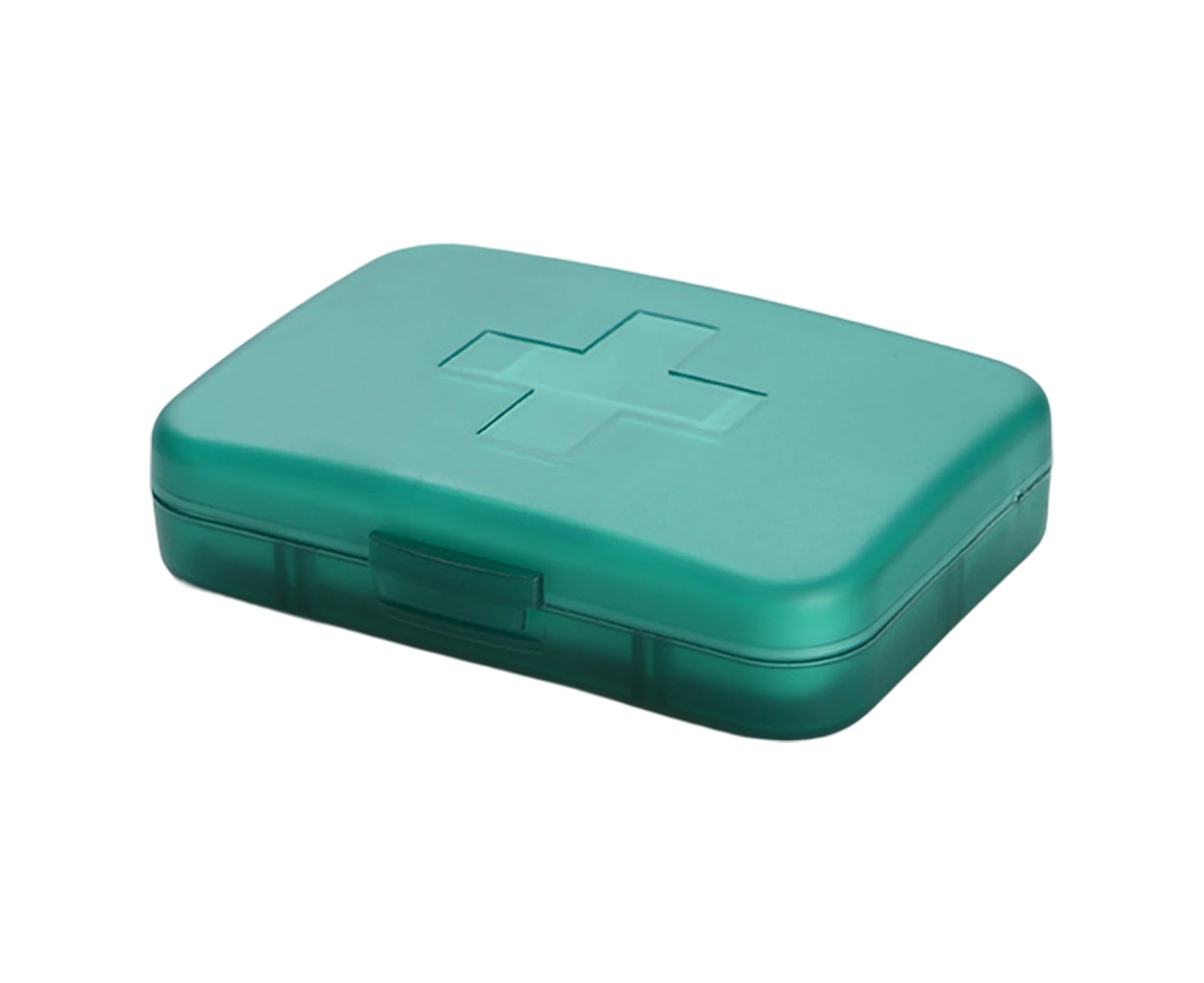 Pill Box Large Capacity Waterproof Thickened 6 Grids Pills Dispenser Case for Home-Atrovirens