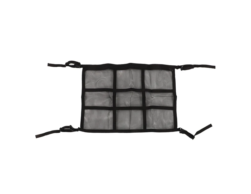 Car Ceiling Cargo Net Pocket Wearproof Car Roof Storage Organizer For Long Trip Camping Toys Sundries