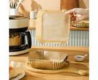 100Pcs Square Air Fryer Disposable Paper Liner - Brown