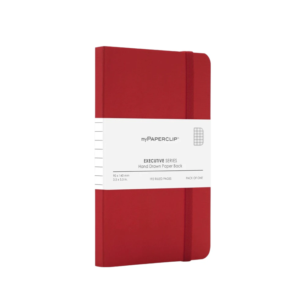 Executive Series A6 Pocket Notebook Soft Cover 68 GSM - Red