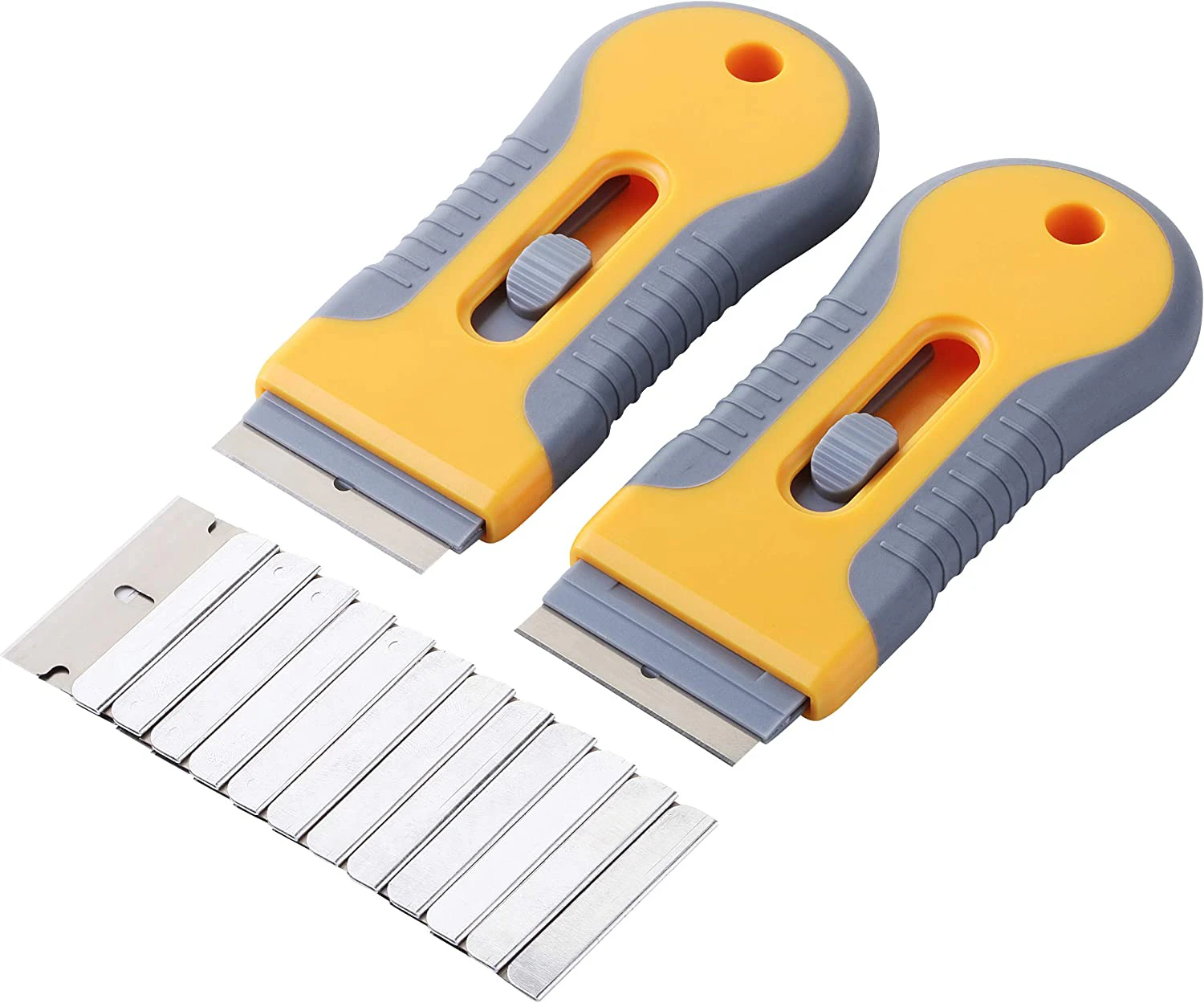 Razor Blade Scraper, 2 Pack, Razor Scraper Set with 20 Extra Blades, Razor Scraper, Window Scraper, Scraper Tool