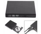 External CD DVD Drive, Portable/Plug and Play/Low Noise/Slim USB 2.0 DVD/CD Burner and Reader for Desktop Laptop Mac Macbook Windows 10/8/7/XP