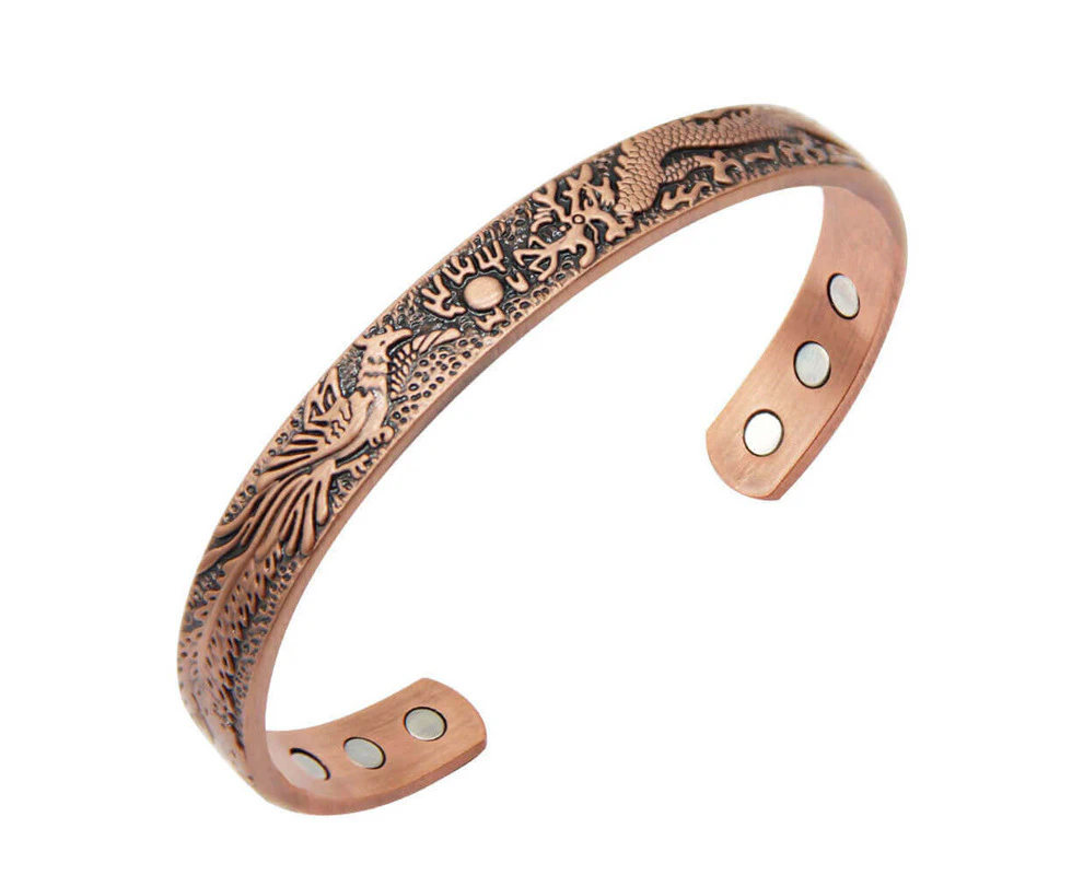 Copper Magnetic Bangles Bracelet Adjustable Size