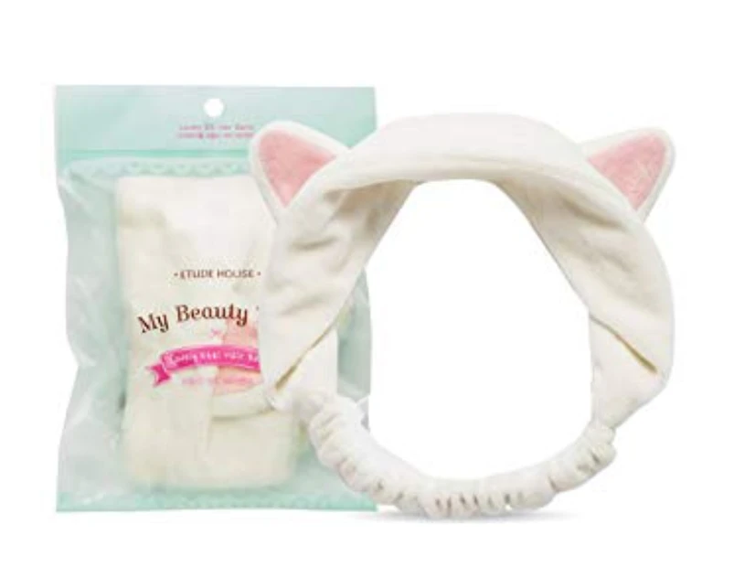 Etude House My Beauty Tool Lovely Etti Hair Band Cat Ear Headband + Face Sheet Mask