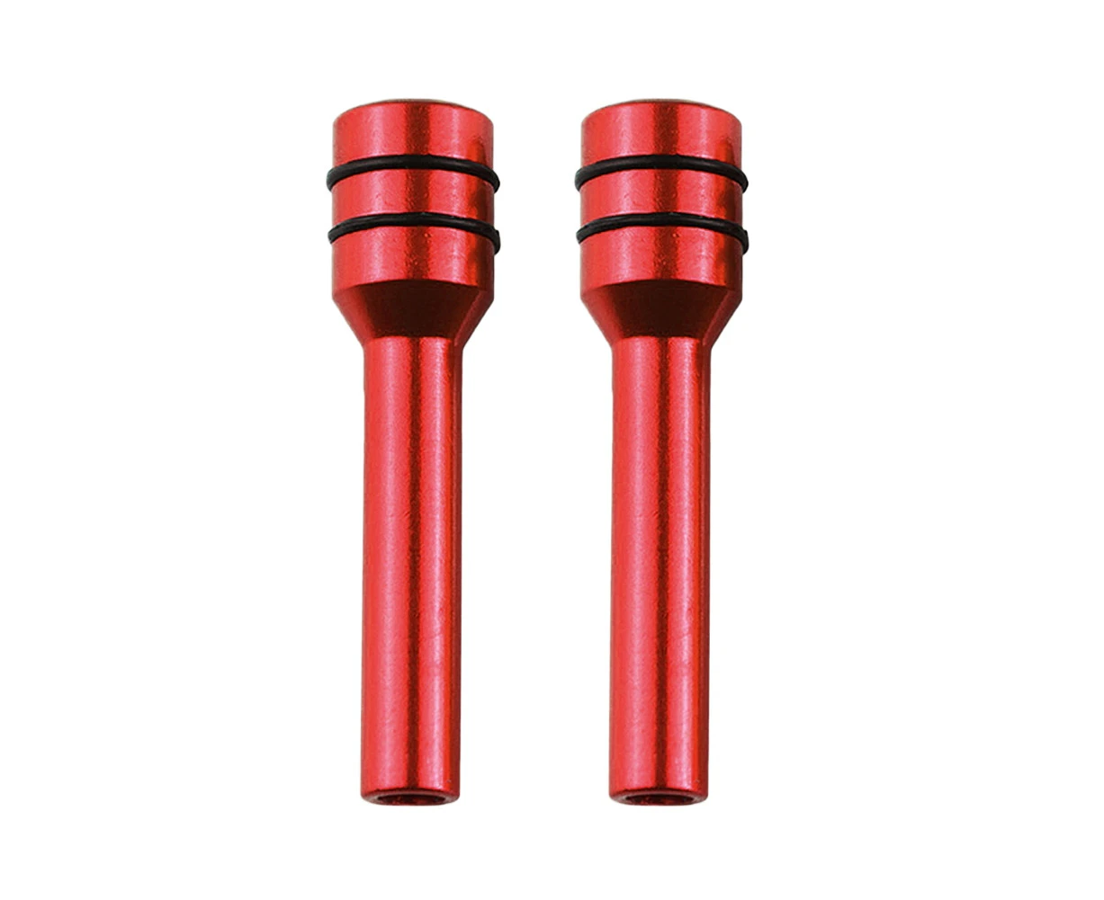 Uedai 2Pcs Car Vehicle Universal Interior Door Lock Pin Aluminum Alloy Pull Pin Knobs - Red