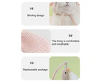 Cat Headgear Creative Bite-resistant Soft Cartoon Rabbit Shape Kitten Cat Hat Teaser Toy - Pink
