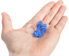 Swimming earplugs + nose clip W32-20 bluedigital