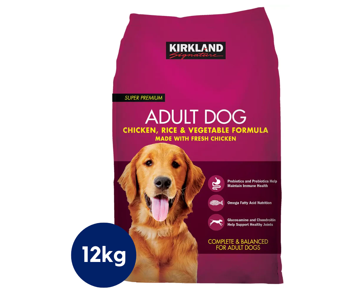 Kirkland Super Premium Dry Dog Food Adult Dogs Chicke Rice & Egg Balanced F