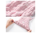 Fade Resistant No Shedding Elastic Coral Fleece Hair Drying Cap Cute Cat Pattern Microfiber Hair-drying Towel Bath Cap - Pink