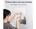 4x Acrylic Mirror Tiles with Adhesive Square Mirror Sheets Mirror Wall Sticker