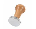 Coffee Tamper 58mm Natural Wooden Handle Barista Tampering Tool 58mm Coffee Tamp - Mj8i22