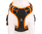 Reflective No Pull Dog Harness with Leash-Orange