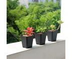 300pcs Plastic Plant Flower Pots Nursery Seedlings Garden Plant Pot Container Black