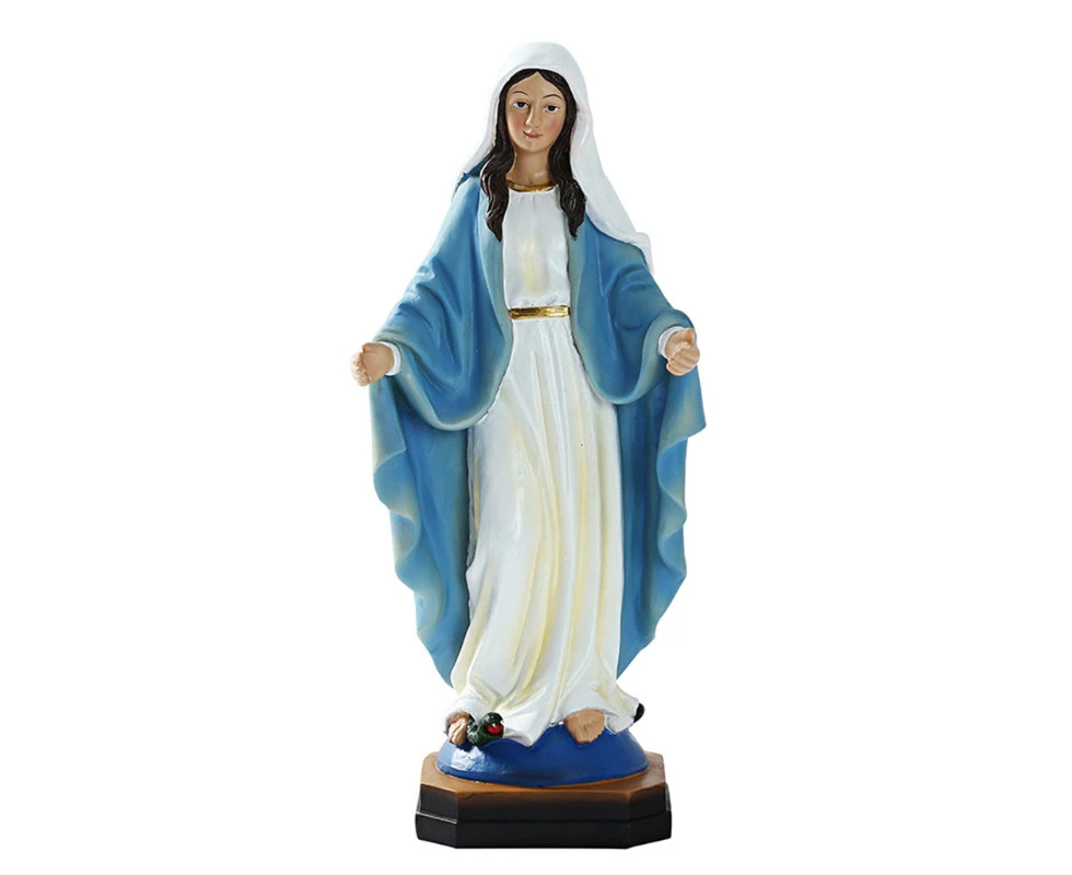 9" Religious Generous Virgin Mary Statue The Blessed Mother of The Immaculate Comception Home Madonna Figurine Ornament