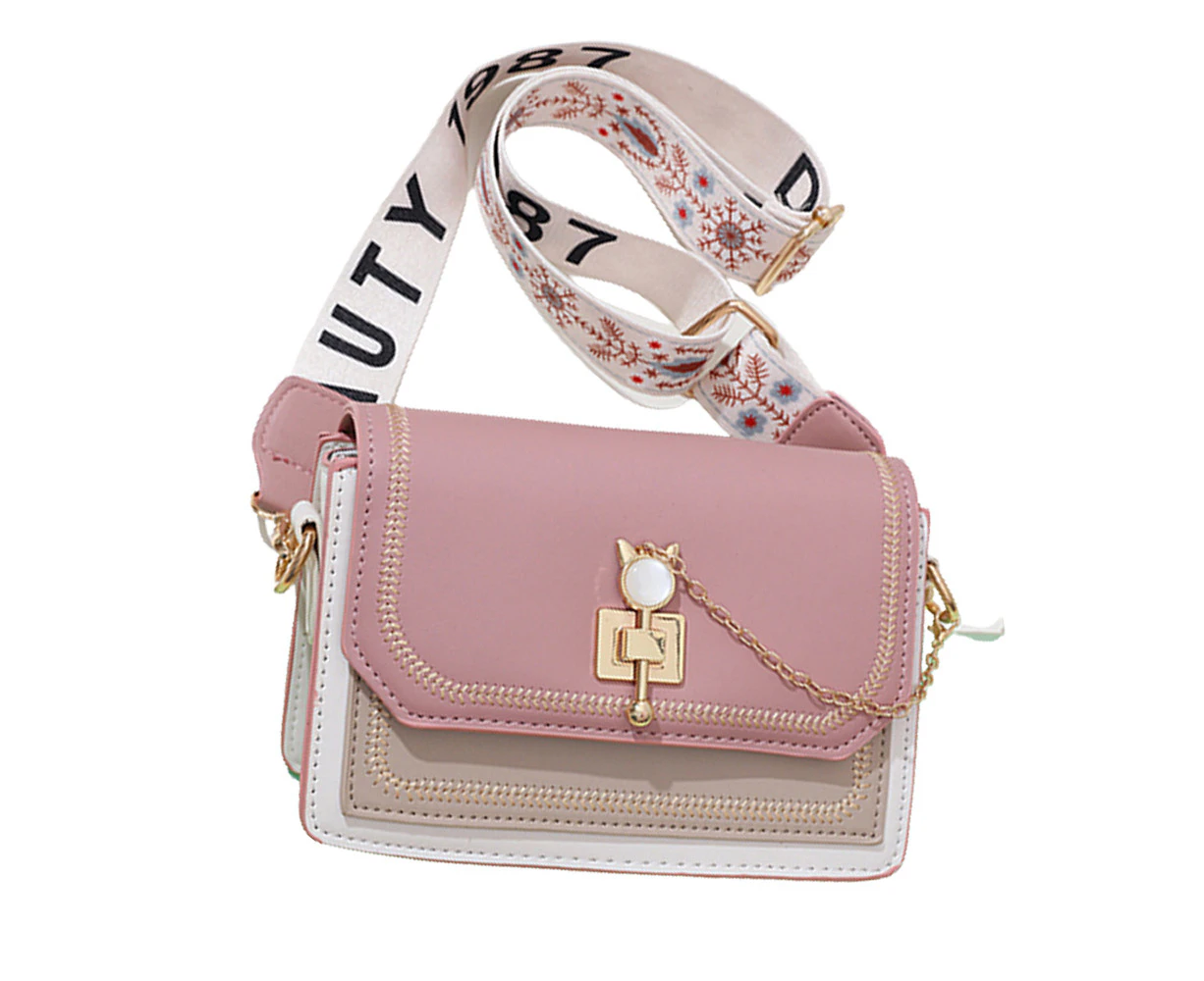 Pink*Women Small Crossbody Bag Clutch Purse Shoulder Handbags for Women  Bags with Chain Strap