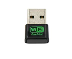 Buutrh Convenient Wireless Network Card Portable USB 2.0 WiFiBlack-