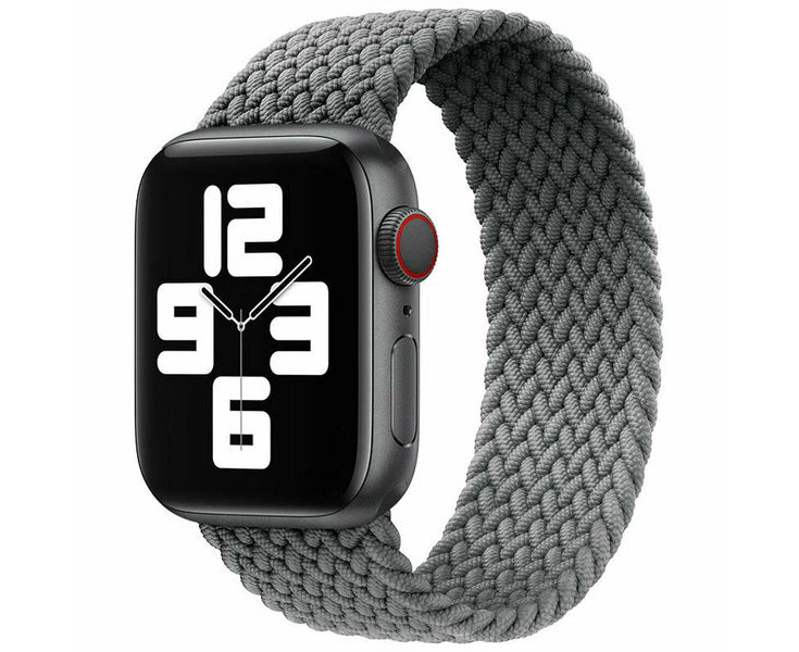 For Apple Watch Series Ultra SE 8 7 6 5 4 3 IWatch Band Nylon Strap 42MM/44MM/45MM - M - Space Gray 7#