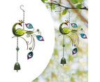 Green Small Wind Chime Pendant Family Home Decoration Birthday Gift Green (1pcs)