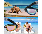 Swim Goggles, 2 Pack Swimming Goggles No Leaking Anti Fog Adult Men Women - E