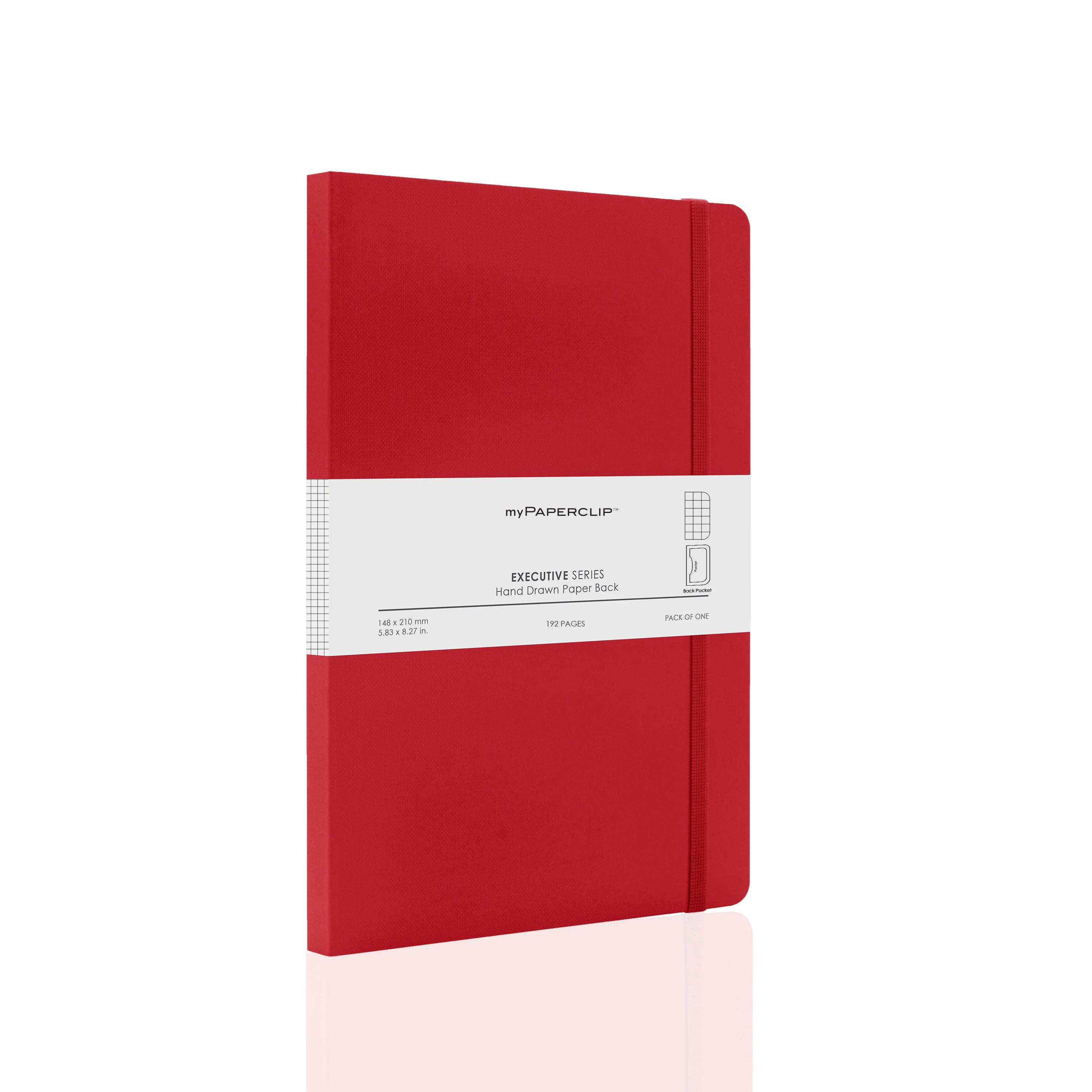 Executive Series A5 Notebook Soft Cover 80 GSM - Red