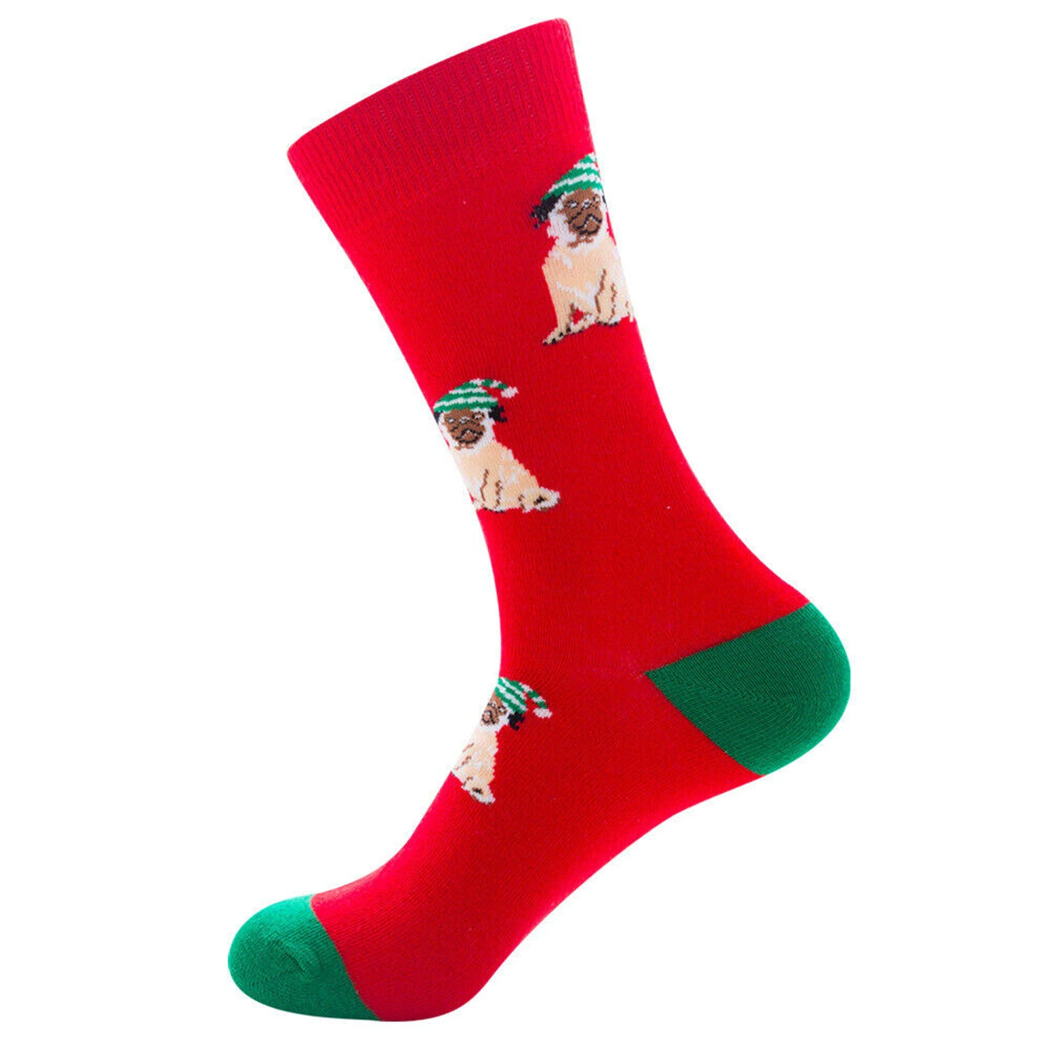 Xmas Men Cotton Socks Size 8-14 Funky Colourful Sox Novelty Party Gift Santa Design 7