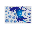 Window Cling Stickers Electrostatic Snowflake Elk Print Adorable Christmas Factor Window Cling Stickers for Home-3 unique value