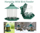 Garden Hanging Wild Bird Feeder Birds Gazebo Shape Container Waterproof Outdoor