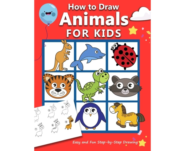 How to Draw Animals for Kids Easy and Fun StepbyStep Drawing Book Drawing Book for Beginners by Anita Rose