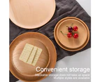 -2Pcs Wooden Tray Solid Wood Serving Tray Bathroom Tray Rectangle Small Platter Tea Tray Coffee Table Tray