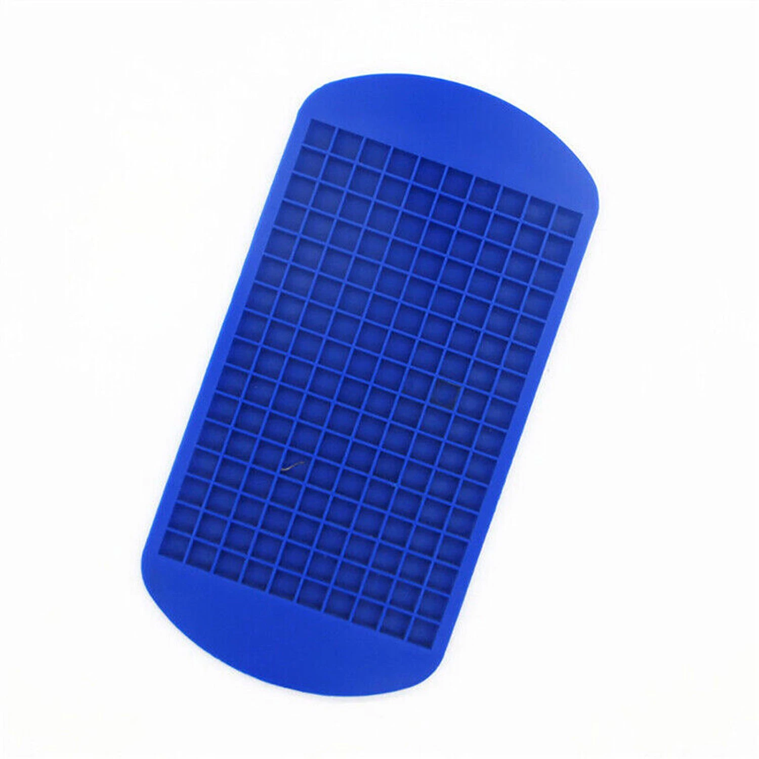 160 Grids Frozen Cubes Silicone Mini Small DIY Ice Cube Tray Ice Maker Mold - Blue