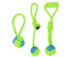 Durable Interactive Safe Rope Dog Toys 3 Pieces