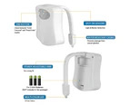 2Pcs Toilet Sensor Light-8 Ribbon Color Boxcase Pack Toilet Night Light 8 Color Color Changing Night Light Motion Sensor