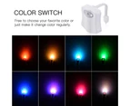 2Pcs Toilet Sensor Light-8 Ribbon Color Boxcase Pack Toilet Night Light 8 Color Color Changing Night Light Motion Sensor