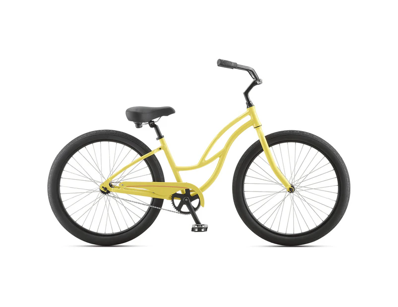 Comfort Coaster Step-Through Beach Cruiser Single Speed 26*15 - Yellow