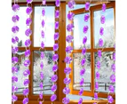 Door Beads | Crystal Rhinestone Bead Garland | DIY Hanging Door Beads String Curtain Room Divider for Doorway Window Living Room Bedroom Decor Purple