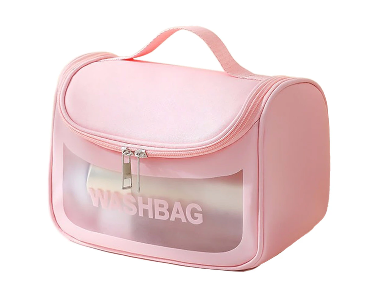 pink*Makeup Bag Travel Cosmetic Bag Hand-Portable Girl Cosmetic Bag For Women