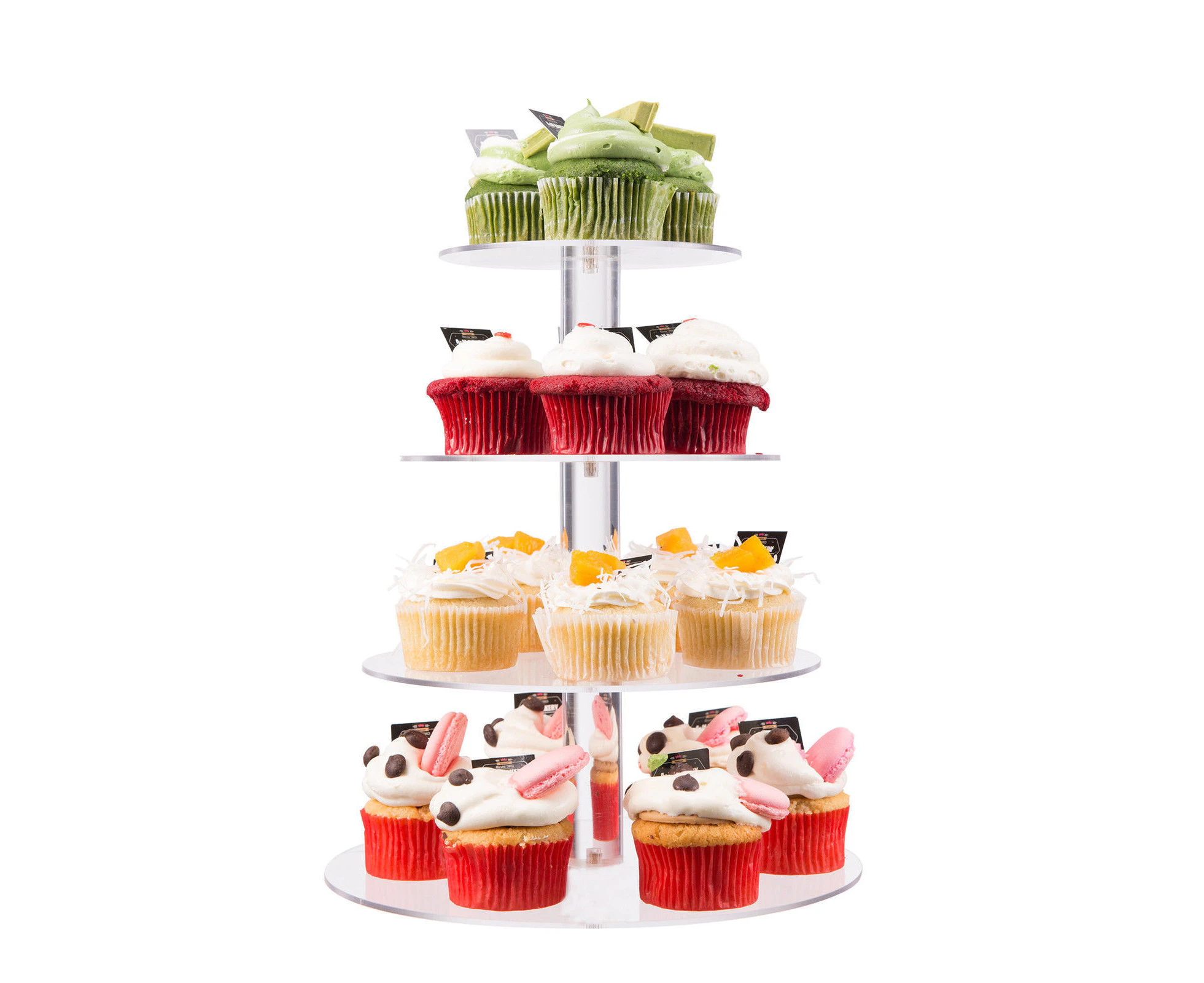 4 Tier Acrylic Clear Round Cupcake Cake Stand Birthday Wedding Party