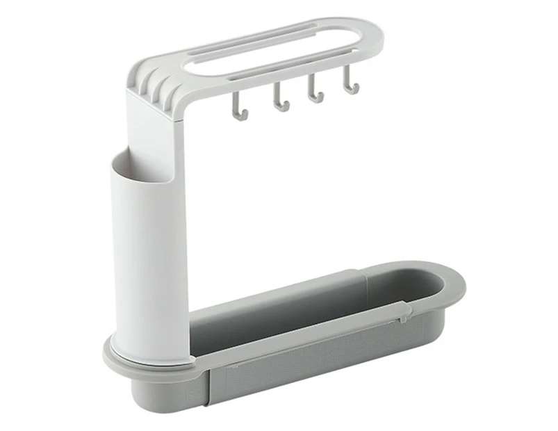 Simple Sink Rack Eco-friendly Household Plastic Sink Rack - Grey