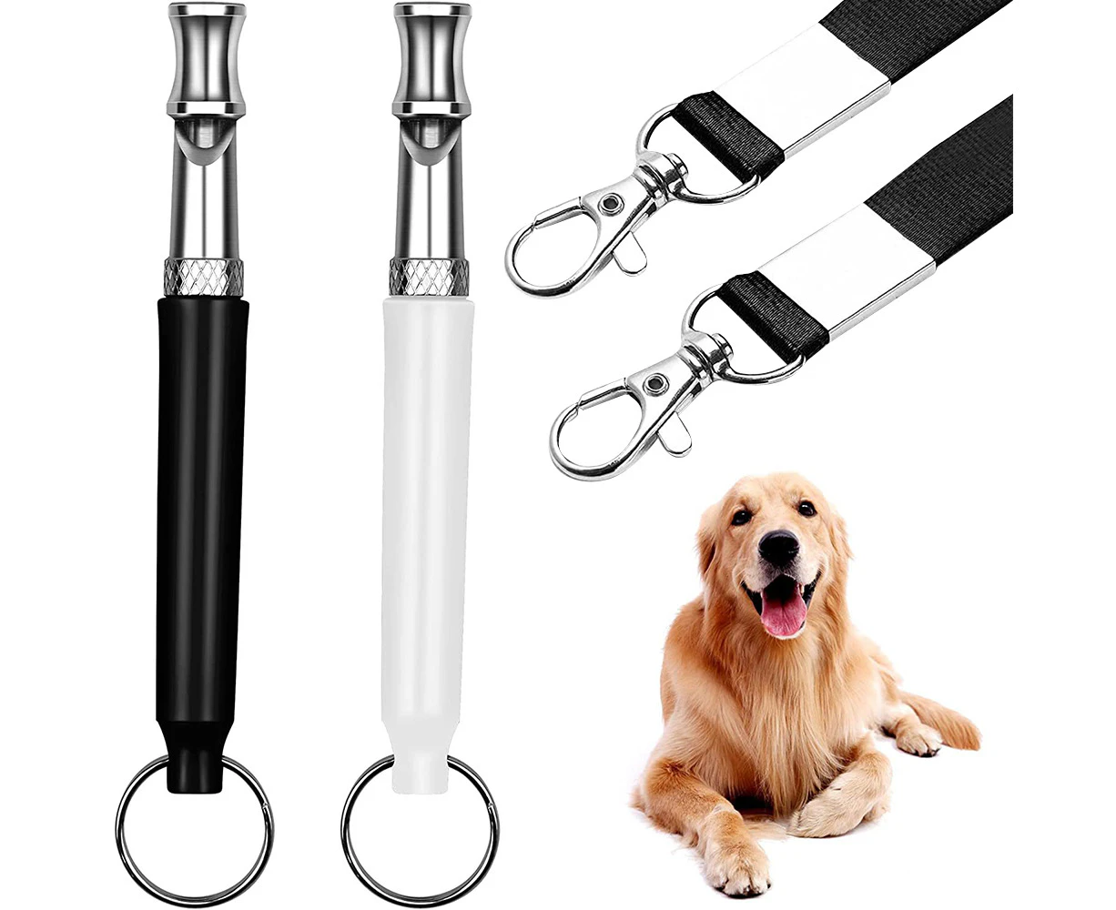 Biwiti 2 Pack Pet Dog Training Whistle Ultra Sonic Adjustable Pitch