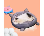 Fulllucky Winter Pet Cats Dogs Warm Round Cushion Mad Pad Bed House Soft Kennel Nests-Blue & Pink
