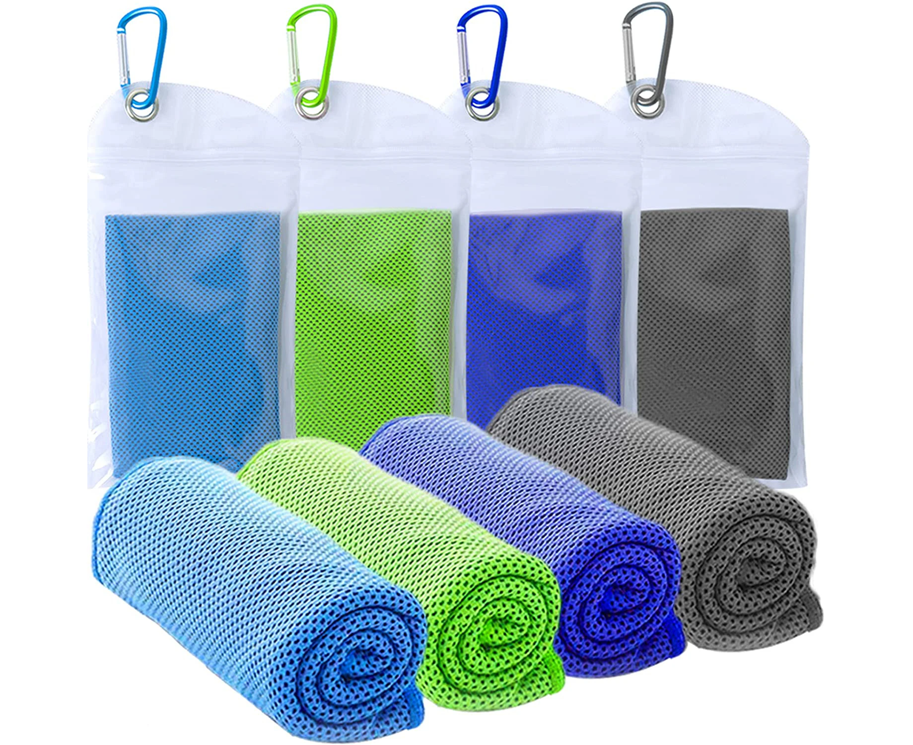 4 Packs Cooling Towel, Outdoor Sports Towel for Instant Cooling Relief