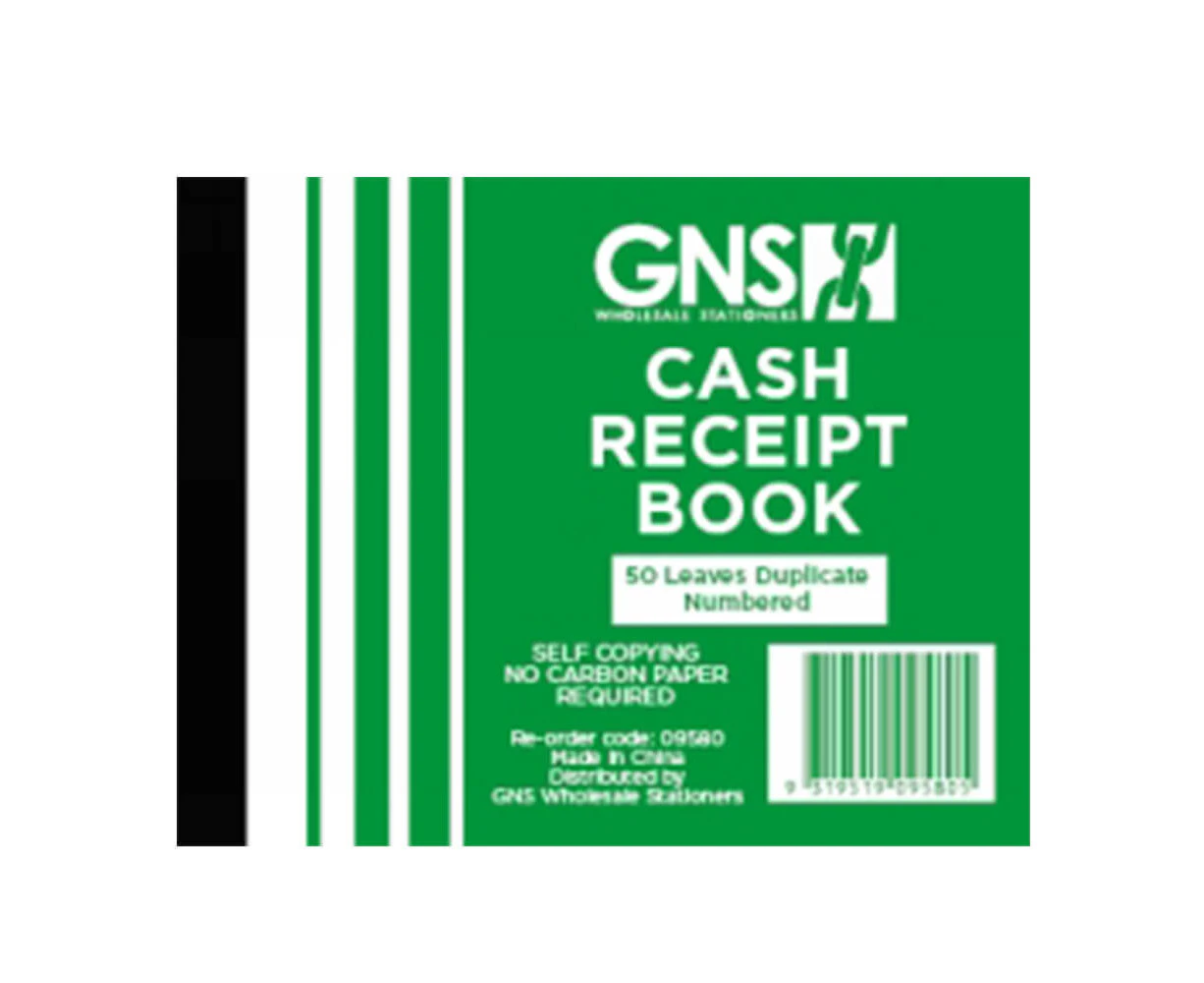 Carbonless 50 Leaves Cash Receipt Book 10pk - Duplicate #