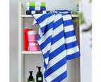 80x160cm Microfiber Quick-dry Striped Soft Absorbent Gym Pool Beach Bath Towel - Green